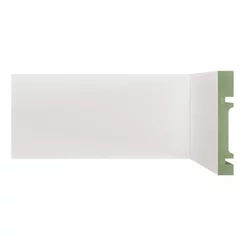 Rodapé MDF Frisado 10CMX2,40m 1001 Moldufama Kit 24m