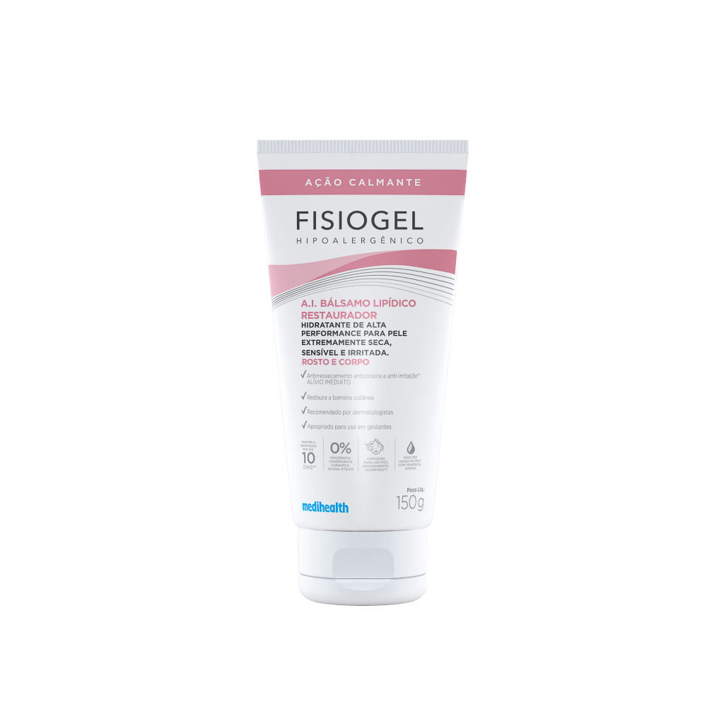 Fisiogel AI Bálsamo Lipídico Restaurador Rosto e Corpo com 150g