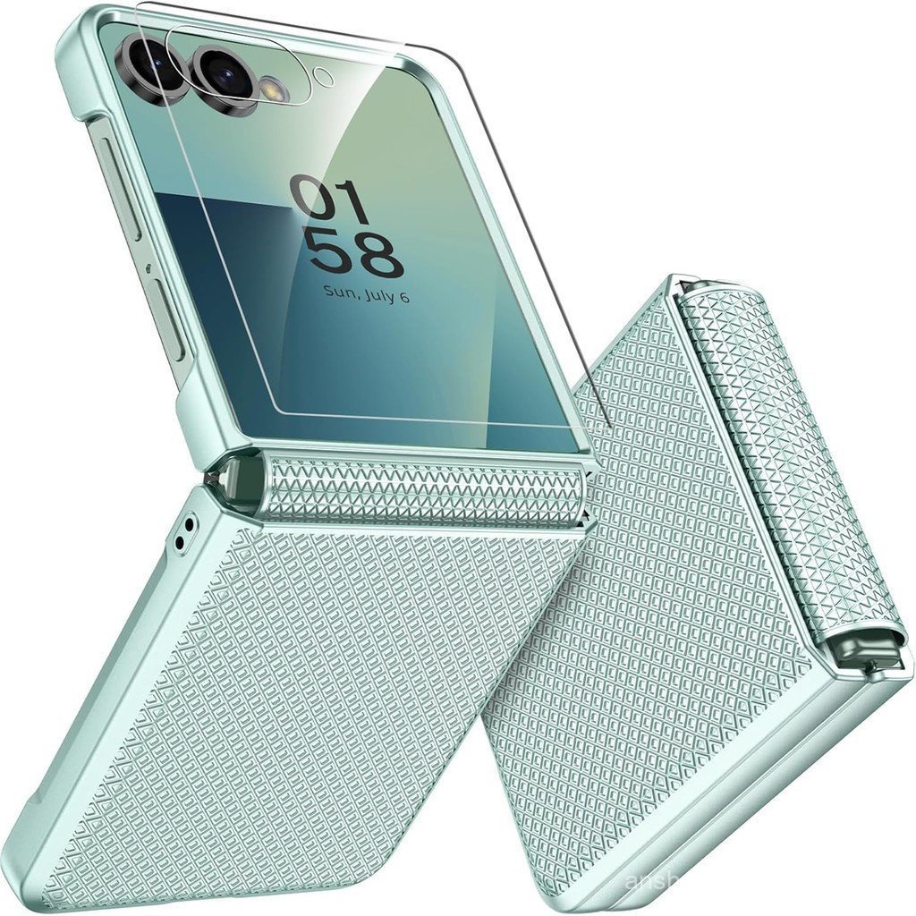 Capa para celular Miimall Galaxy Z Flip 7, com protetor de tela e proteção de do