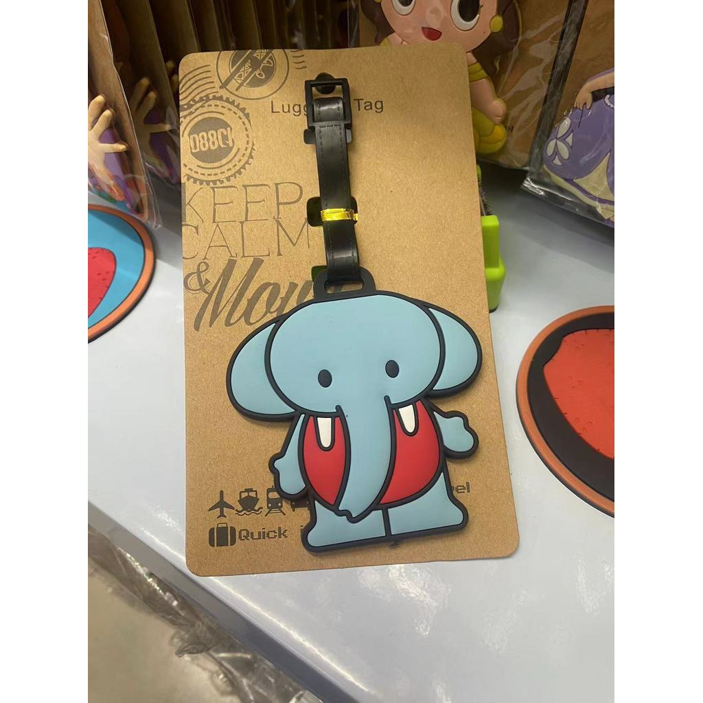 Etiqueta de bagagem etiqueta de nome filhote de cachorro elefante leitão pônei besouro etiqueta de bagagem K43R