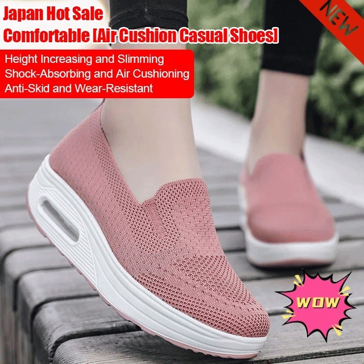 [Estilo Moderno] Primavera Sapatos De Balanço Femininos Espessos/Sapatos Casuais Femininos/Tênis Feminino