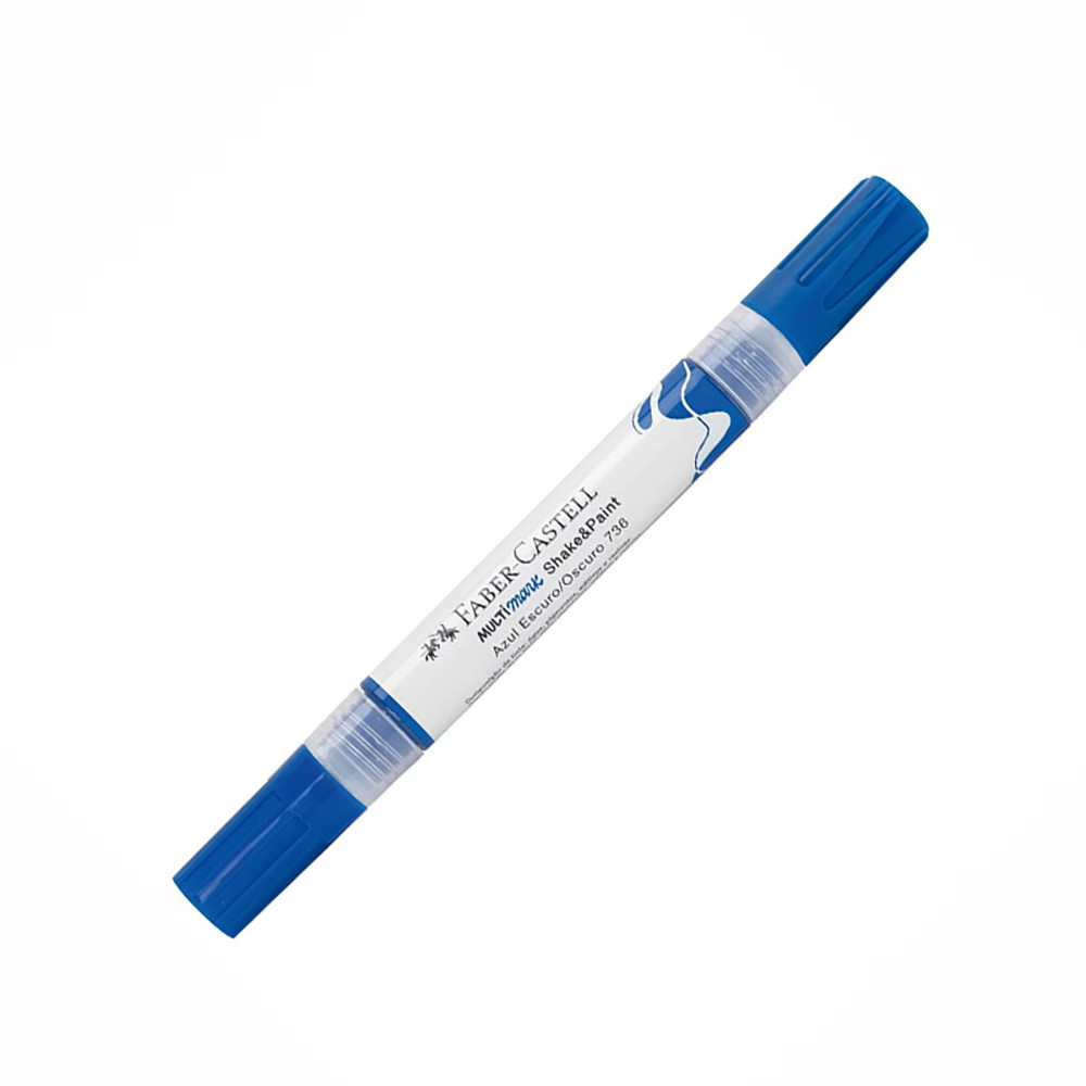Pincel marcador multisuperfícies Multimark Azul Escuro MM/SPAZE736 Faber-Castell