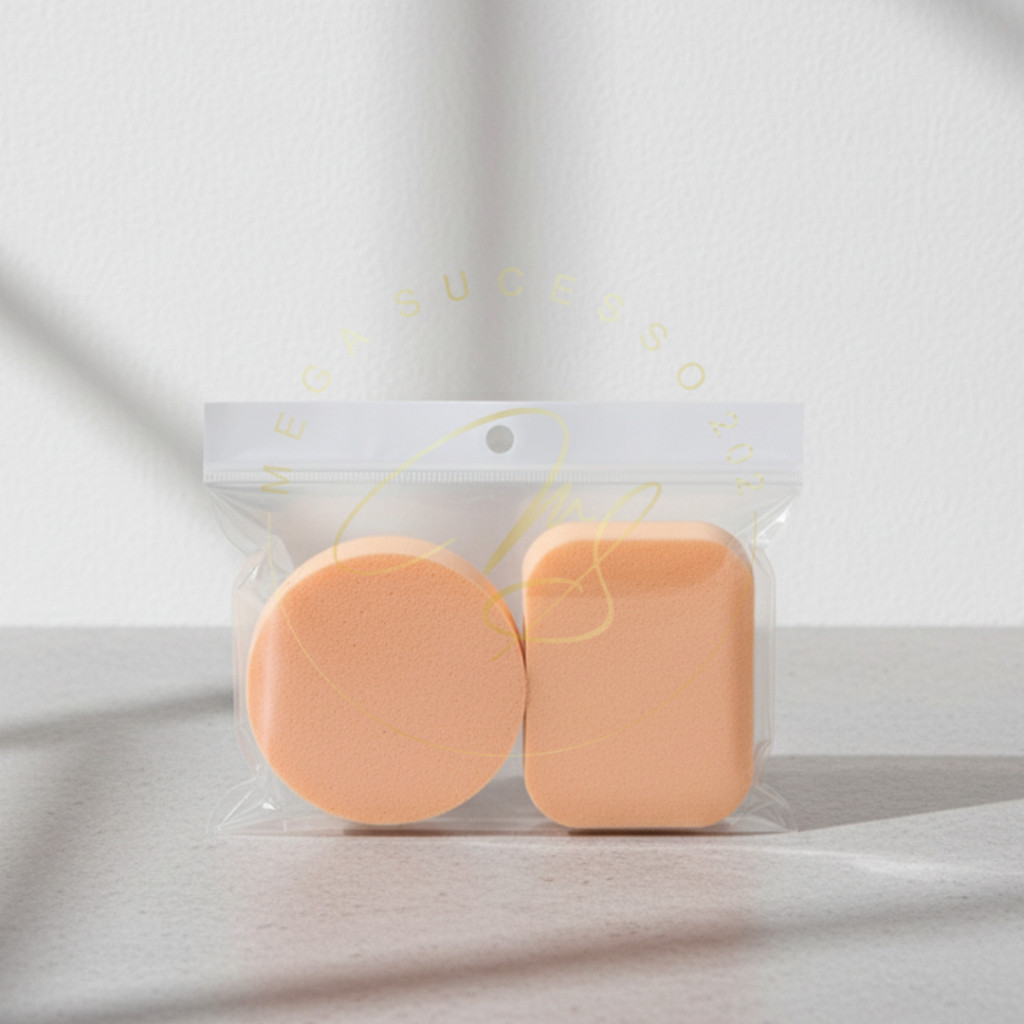 Kit Esponjas para Maquiagem | 2 Unidades Laváveis Formas