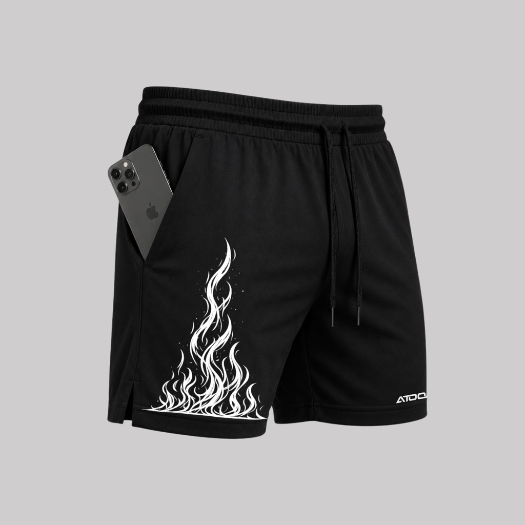 Bermuda Fogo Shorts Elastano Fire Premium Mauricinho Tecido Leve Bermuda Para Treino