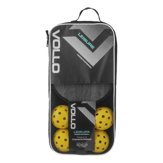 Kit Pickleball Lazer 2 Raquetes 4 Bolas E Bolsa Vollo