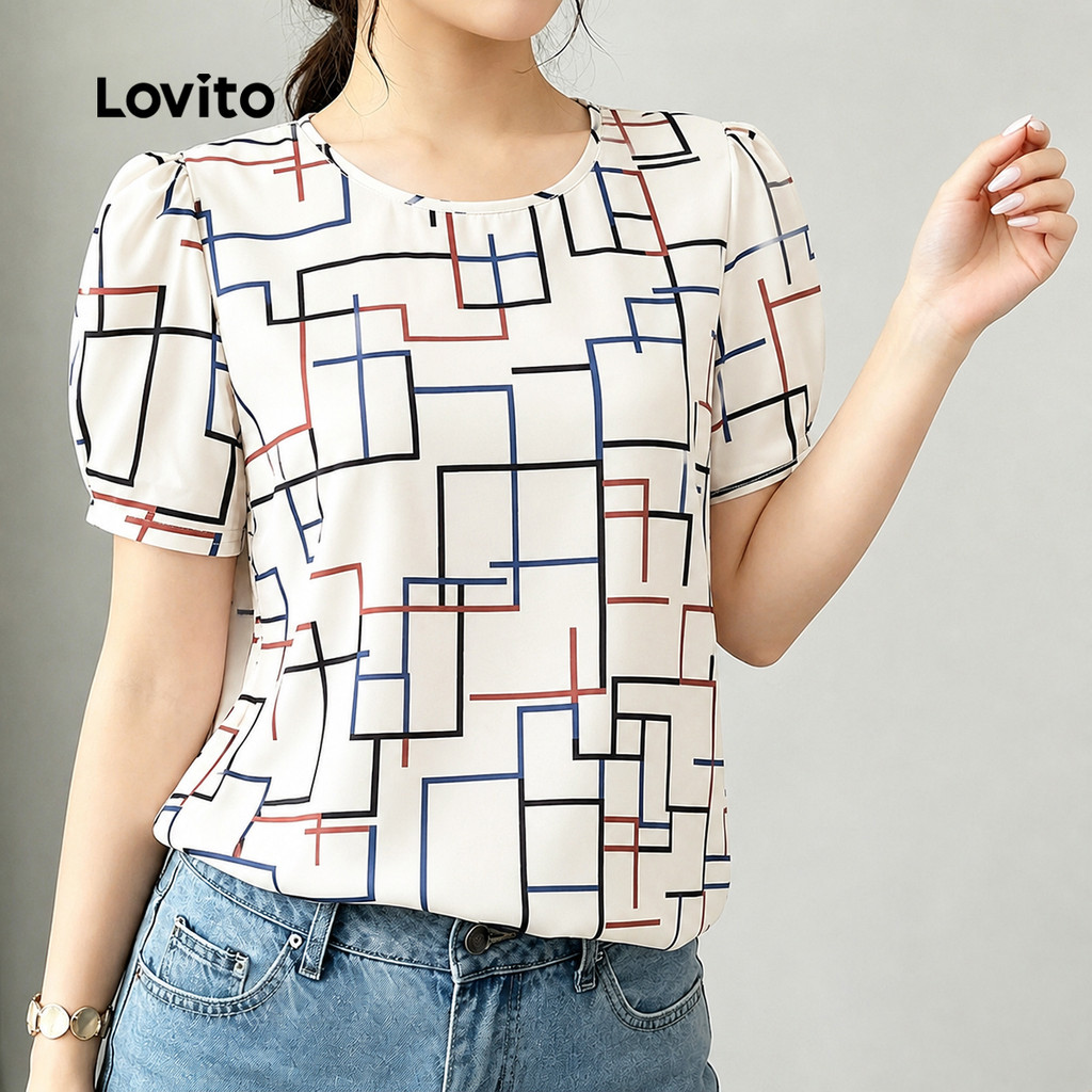 Lovito Blusa Boho Feminina Primavera/Verão BLB199P2D717 · foto 2