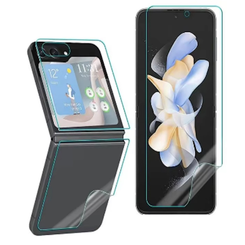 Kit Completo Película De Hydrogel Frontal e Traseira Para Samsung Galaxy Z Flip 