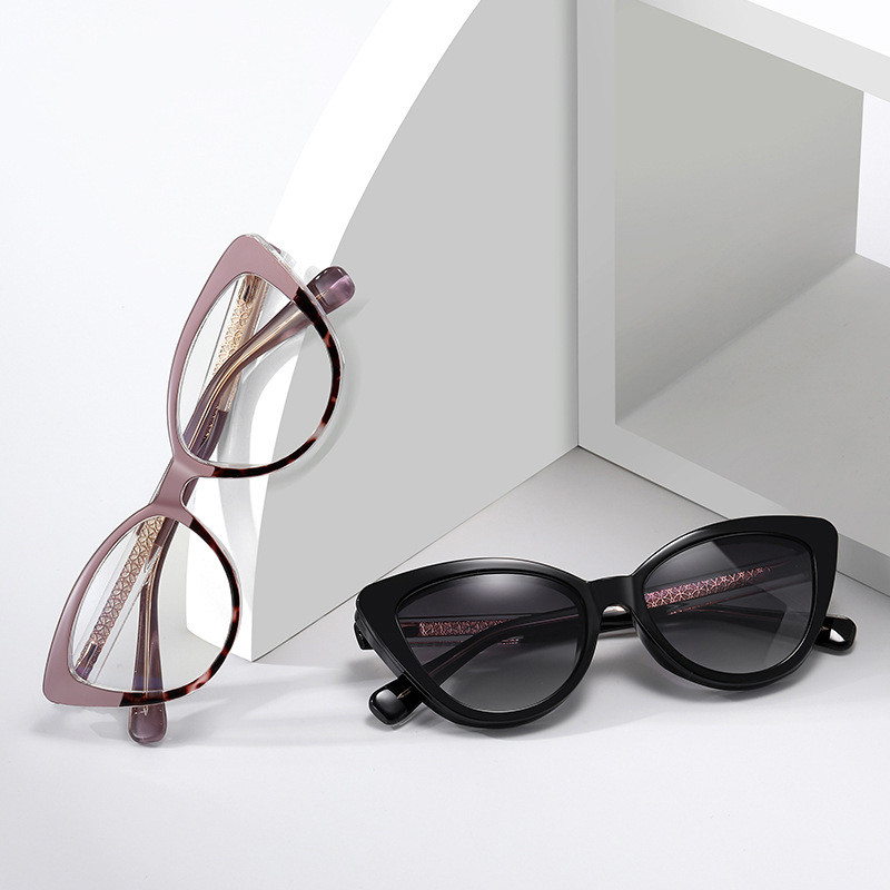 Óculos de sol polarizados com lentes magnéticas, estilo «olho de gato», para uso ao ar livre e ao volante, modelo 81636*