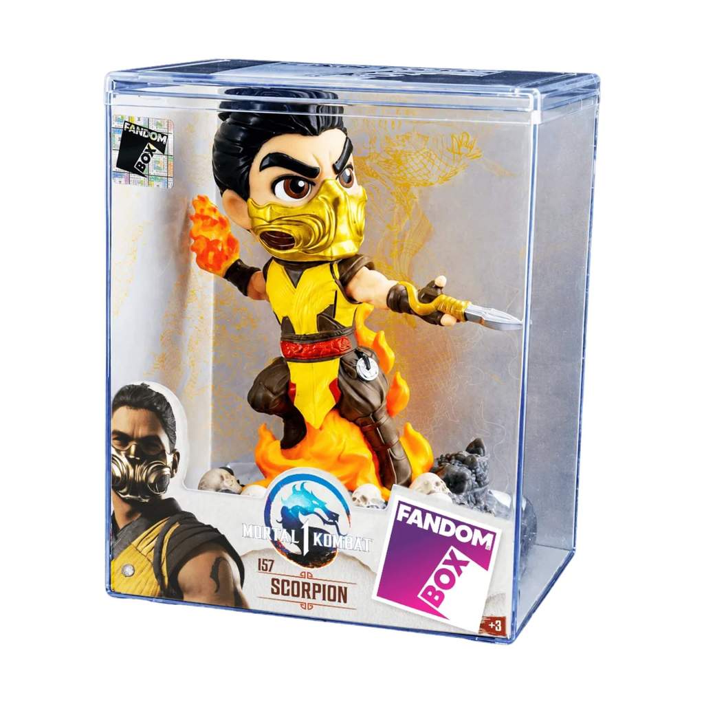 Fandom Box Mortal Kombat Scorpion - Boneco Colecionável Vinil Atóxico Lider - 3910