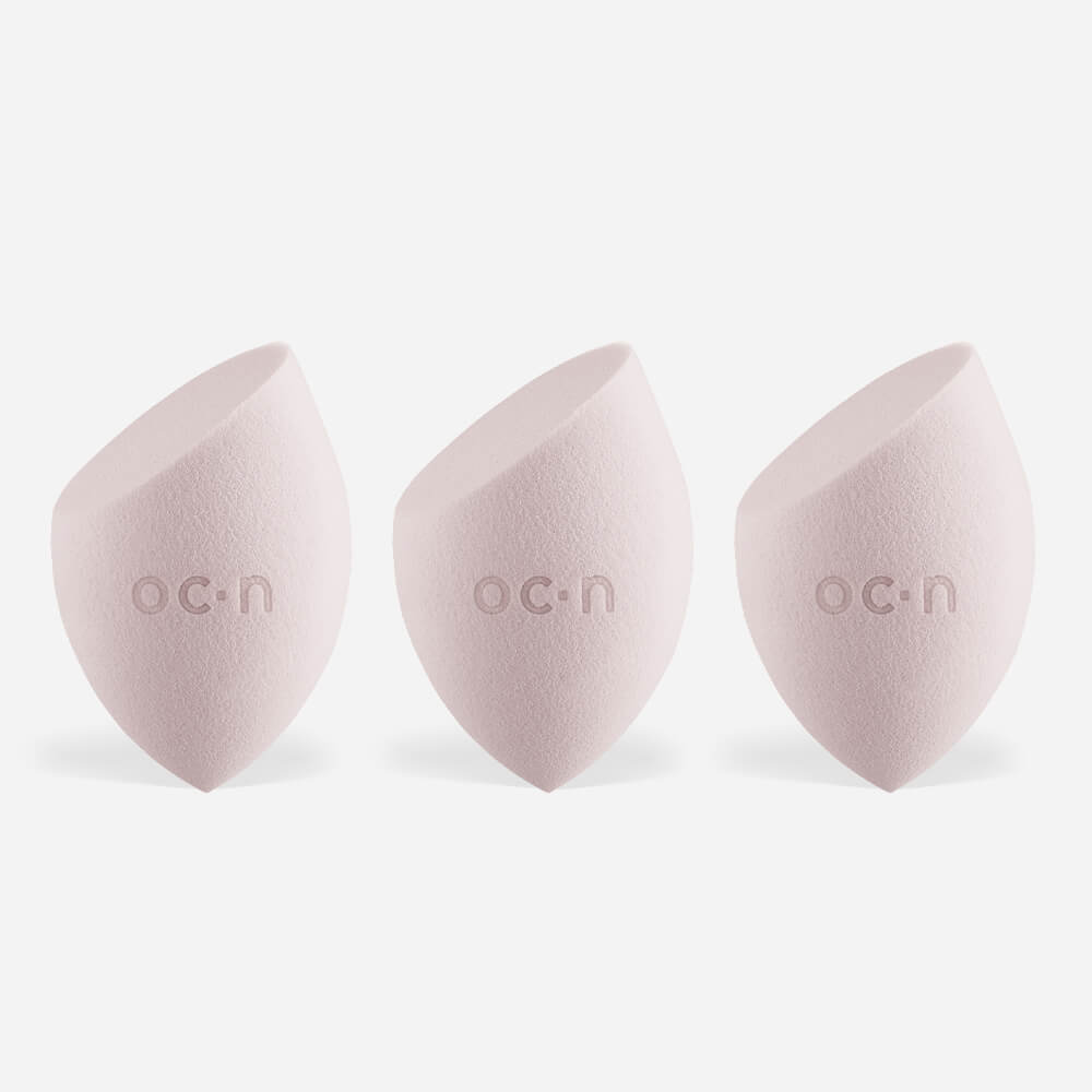 Kit Esponjas de Maquiagem Flat Blend Oceane Rosa Claro