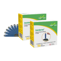 100 Fitas Teste De Glicose Glicemia G-423 Bioland