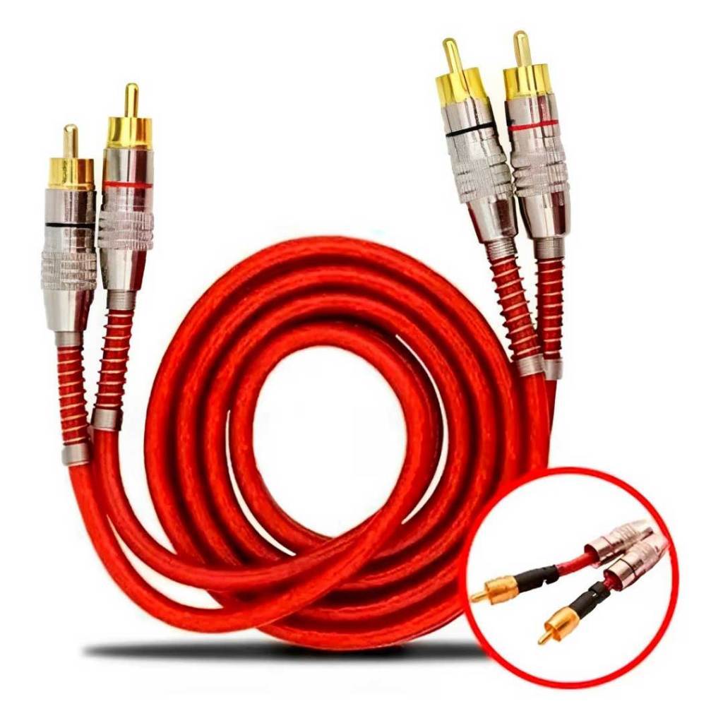 Imagem CABO AUTOMOTIVO SVART RCA PRIME VERMELHO 5M UN