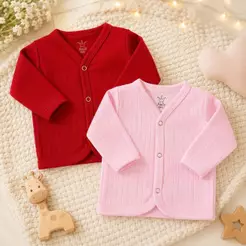 Kit com 2 Casaquinhos cardigam para Bebê Inverno meninas meninos pronta entrega