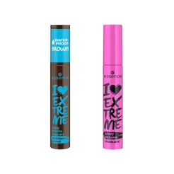 KIT Máscara de Cílios I Love Extreme Crazy Volume marrom + preta essence