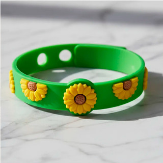 Pulseira Girassol de Identificação Deficiências Ocultas Pulseira Infantil e Adulto Girassol Envio Rapido