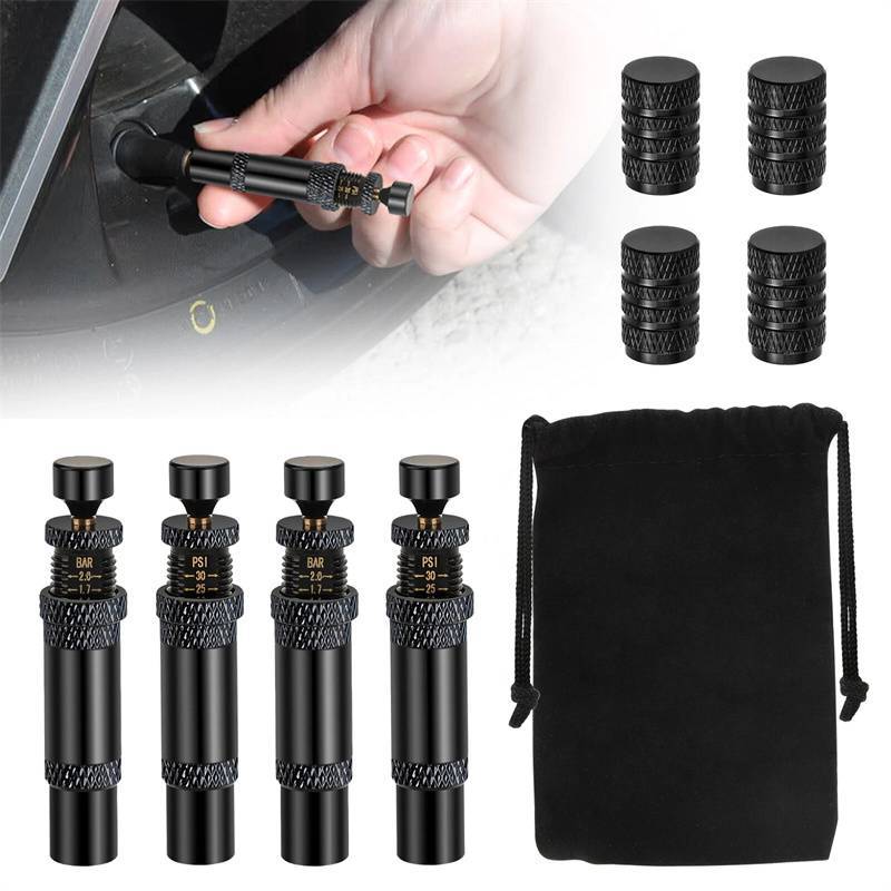 CC 4 Unidades De Deflatores Automáticos De Pneus Conjunto De 4 , Pressão Ajustável Adequada Para Veículos Offroad Uso De