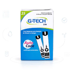 Tiras Teste de Glicose G-Tech Free Lite 25 Unidades