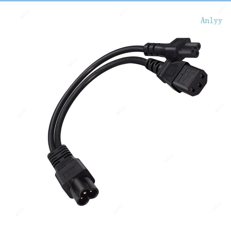 Anlyy AC220V Fonte De Alimentação Y Cabo C6 Macho Para C5 Fêmea E C13 Divisor De Energia Acessórios De Computador Escrit