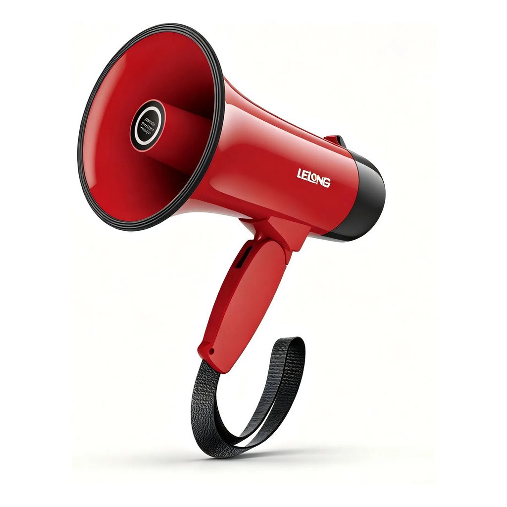 Megafone Profissional Recarregável Potente Grava Sirene Usb