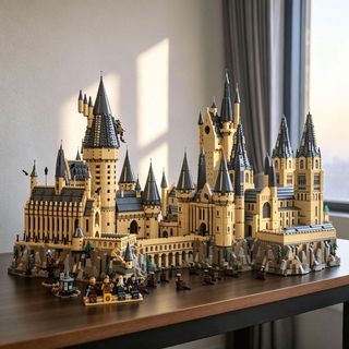 [Loja principal oficial] Compatível com 71043 Castelo de Hogwarts Montagem de brinquedos de alta dificuldade