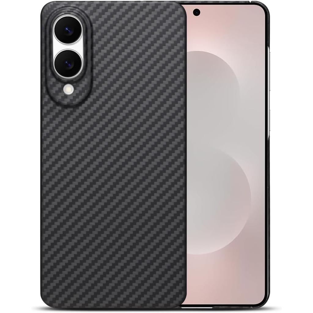 Capa Ultra Fina e Leve de Fibra de Carbono Aramida para Samsung Galaxy S25 Edge 