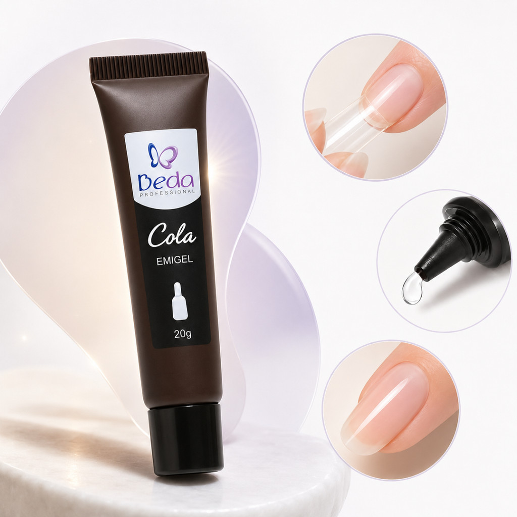 Cola Gel DAFU 20g Para Unhas Tips Soft Gel Pedrarias Nail Art Cura UV LED Fixação Profissional
