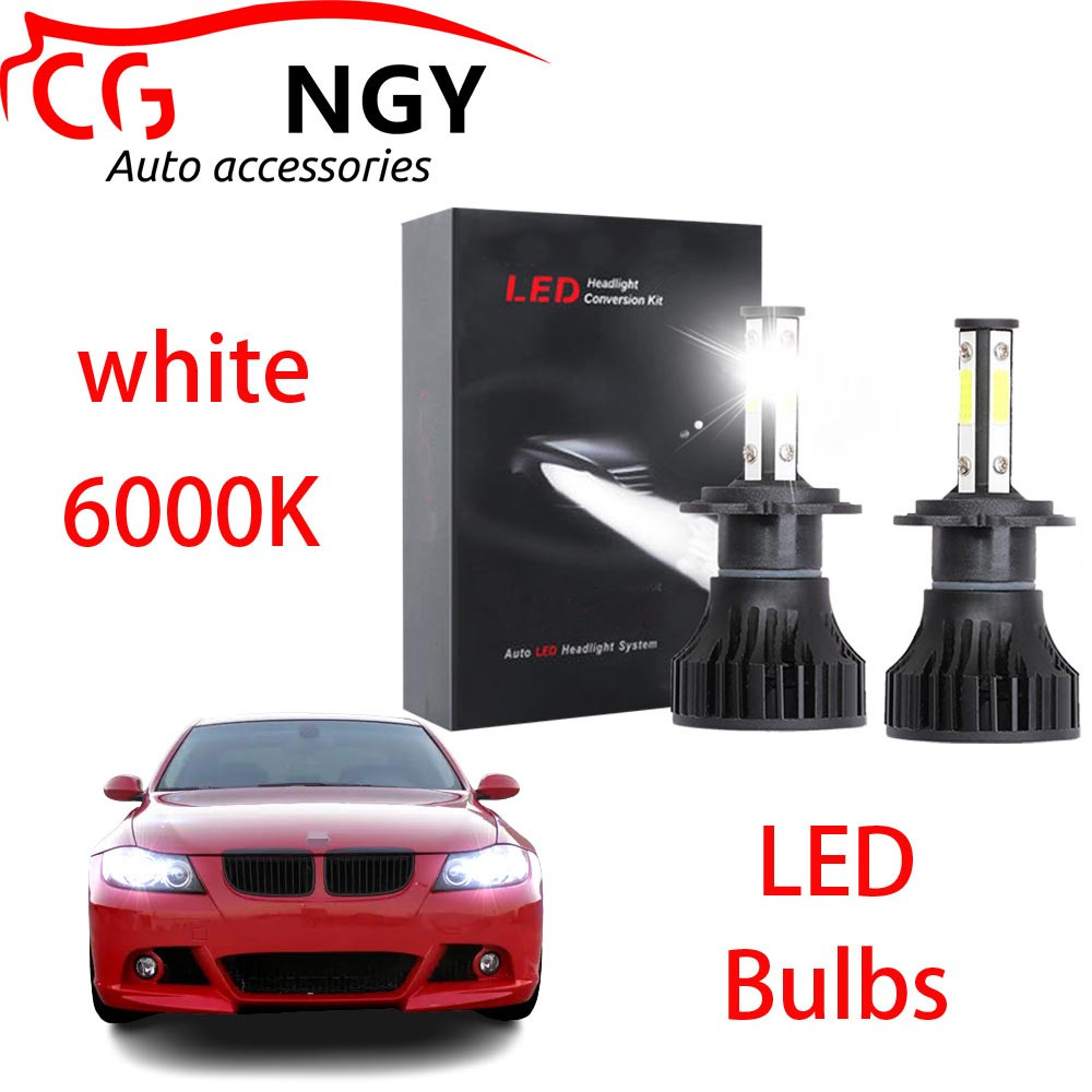 Para BMW Série 3 E90 2004-2013 Lâmpadas De Farol LED BH 6000K Kit De Feixe Baixo Branco (1 Par)