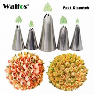 Walfos 5 Peças de Bicos de Confeitar em Aço Inoxidável, Ferramentas de Confeitaria 0VXT