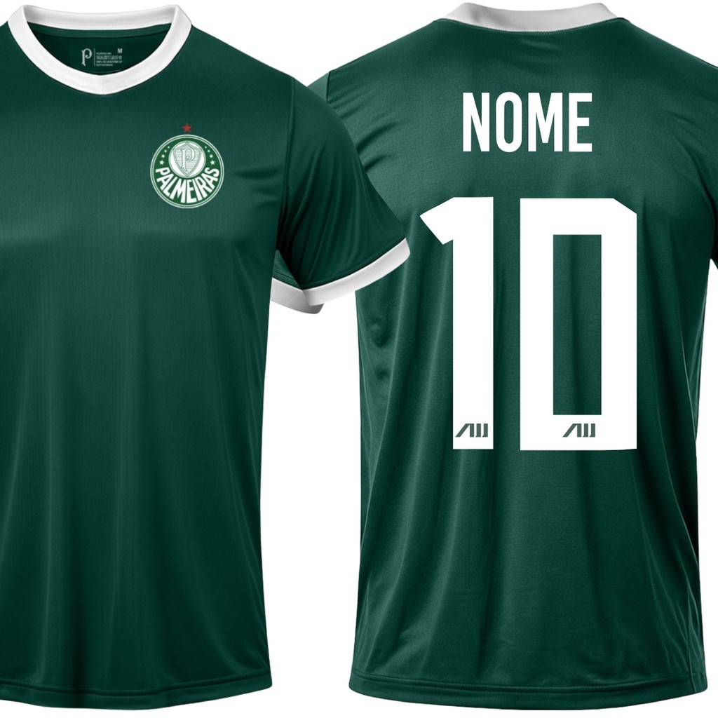 Camisa Palmeiras 1914 II Juvenil Personalizada Nome + Numero Original Dry-fit