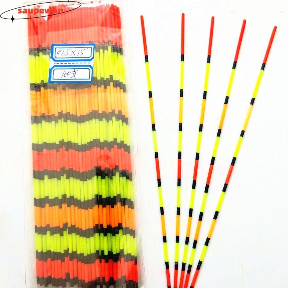 SAUPEWAN 10 Peças Top Flutuante De Pesca , Bóia Cauda De Deriva DIY , Acessório Atraente De Flutuador
