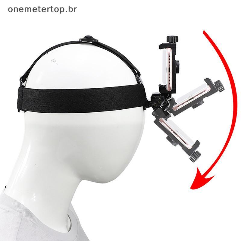 onemetertop Braet Montado Na Cabeça Ajustável Transmissão Ao Vivo Suporte Do Telefone Móvel Primeira Pessoa Perspectiva