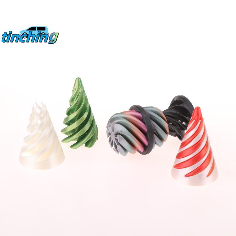 [Tinchigh] 1 Peça Mini Vórtice Fio Ilusão Dpressão Brinquedos 3D Impresso Espiral Cone Brinquedo Fidget Escultura Pirâmi