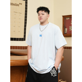 THE PANG Street Wear Plus Size Masculino Verão Fresco Sensação de Secagem Rápida Camiseta de Manga Curta Gorda Solta Mei
