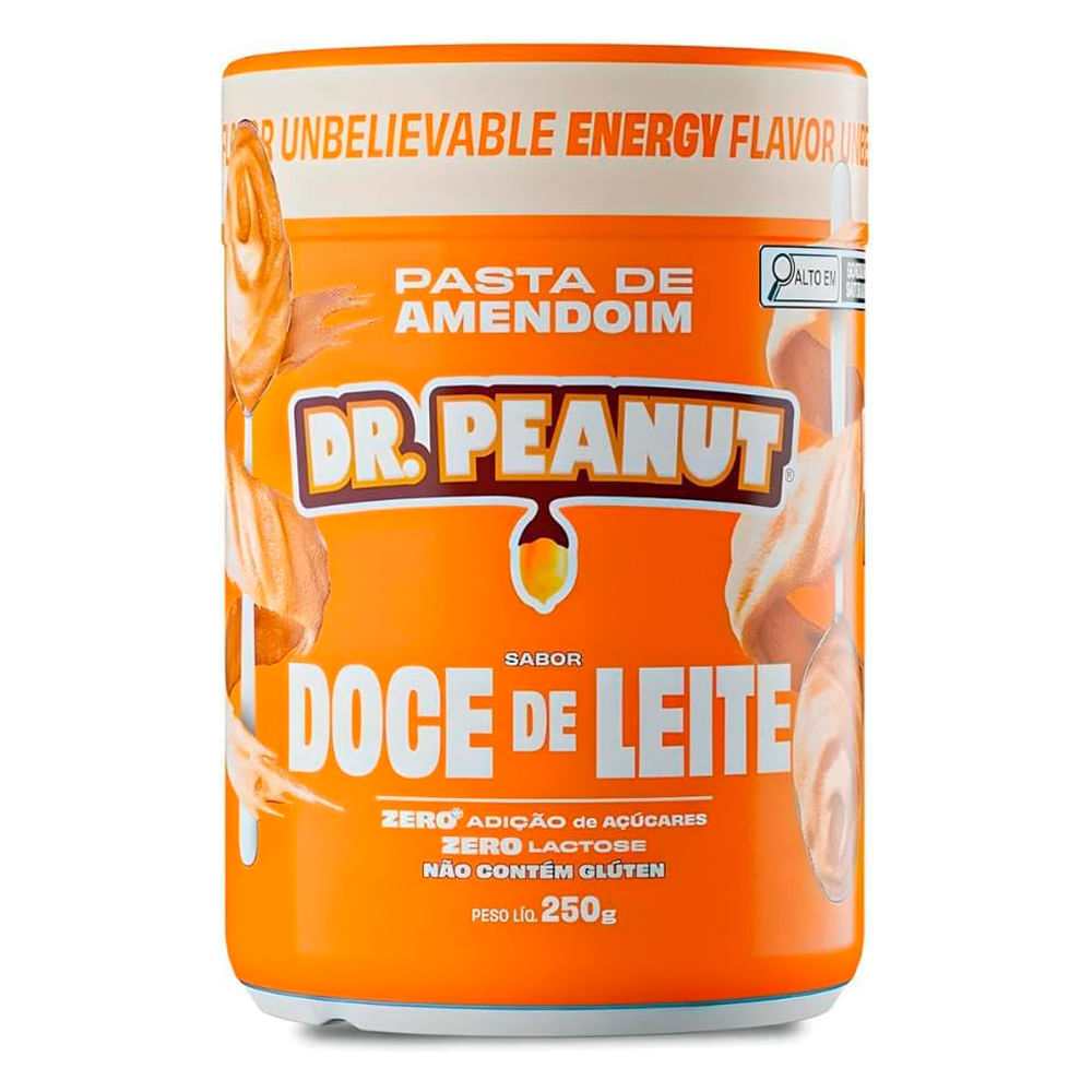 Pasta de Amendoim Dr. Peanut Sabor Doce de Leite Zero 600g