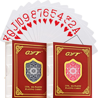 Cartas de jogar dedicadas do Texas PVC, todo em plástico, à prova d'água, resistente a dobras, lavável, GYT, idosos, gra