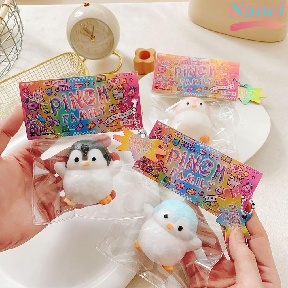 Brinquedo Sensorial NANCI , Brinquedos Macios E Fofos De Apertar Pinguim , Mini De Descompressão De Recuperação Lenta Pa