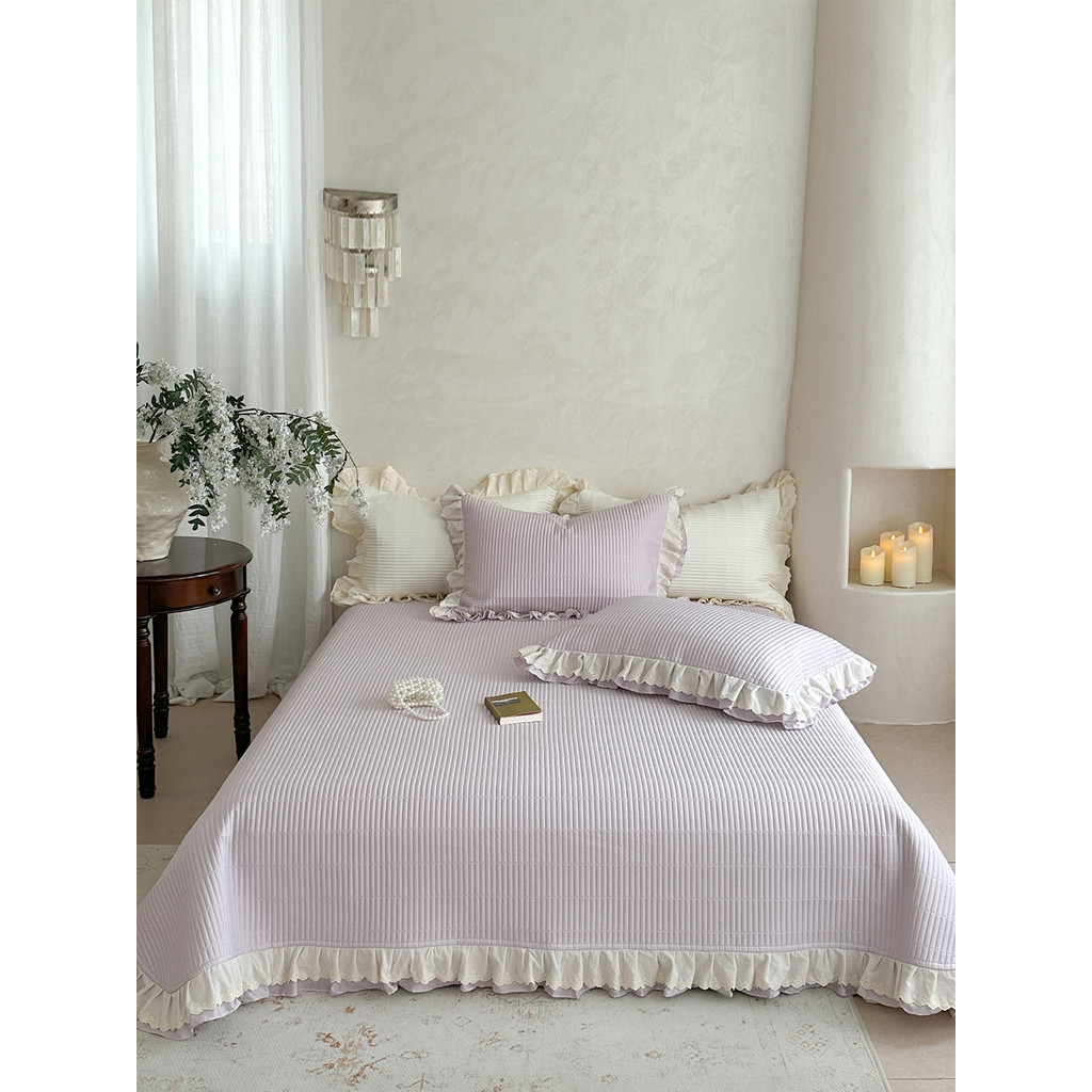 Método de luz dupla renda Lyocell fibra Tencel capa de cama conjunto de três peças engrossado lençol acolchoado peça úni