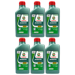 Kit 6 Óleo de Motor MAGNATEC 5W40 A3 Sintético 1L CASTROL