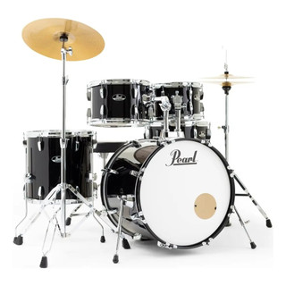 Bateria Acústica Pearl Roadshow RS505M Completa Bumbo 20 Ferragens Banco Pedal Baquetas Peles Hidráulicas
