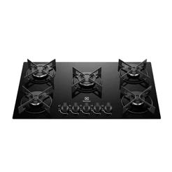 Cooktop 5 Bocas KE5GR Efficient Mesa de Vidro Grade de Aço Fosco Electrolux