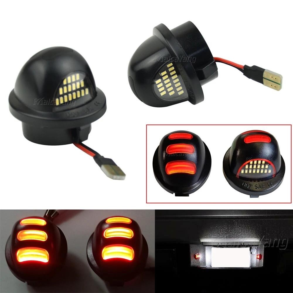 Branco Vermelho LED Número Da Placa De Licença Para Ford F150 F-150-250-350-450 150 250 350 450 Lâmpada Traseira Automát