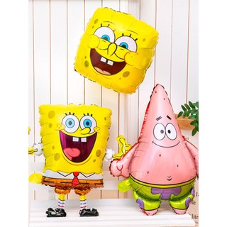 Crianças bebê dos desenhos animados desafio bob esponja calça quadrada torta grande estrela tema decorações de aniversár