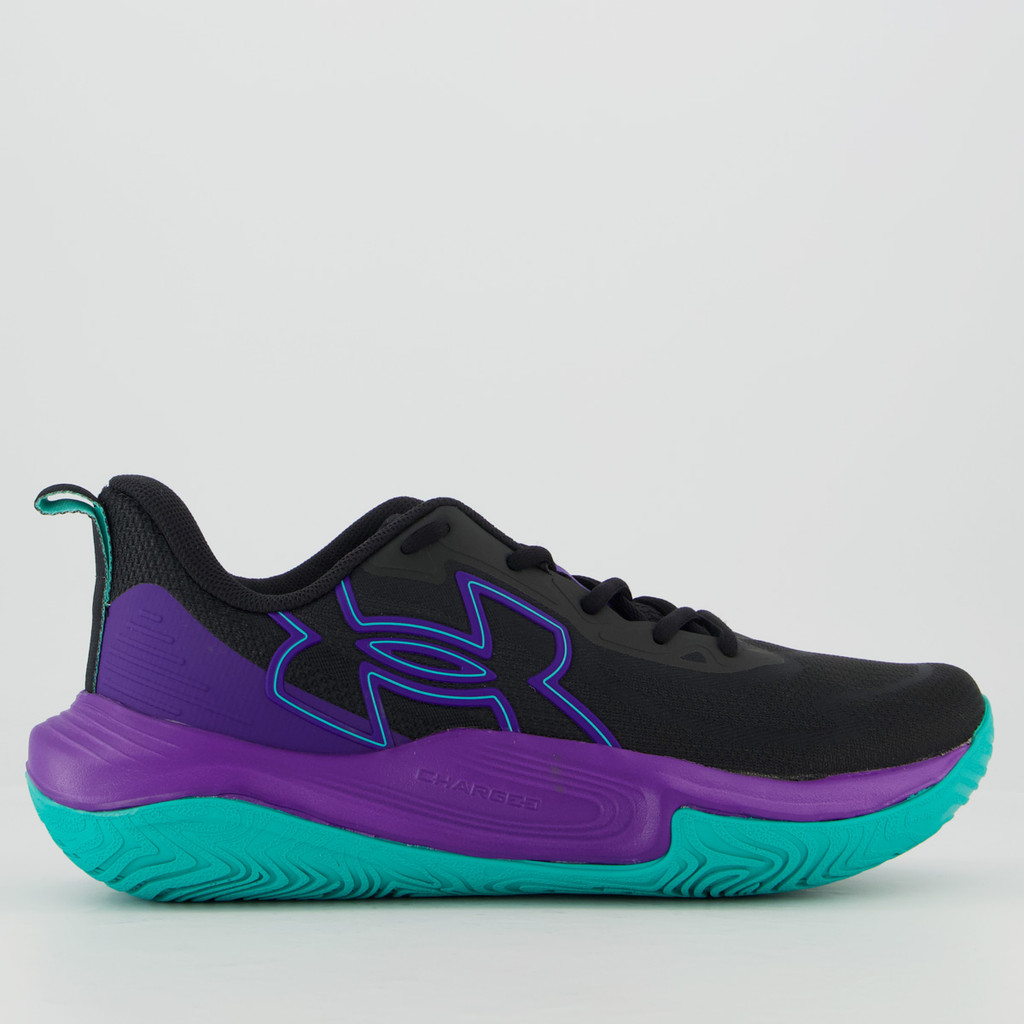 Tênis Under Armour Baller Preto e Roxo