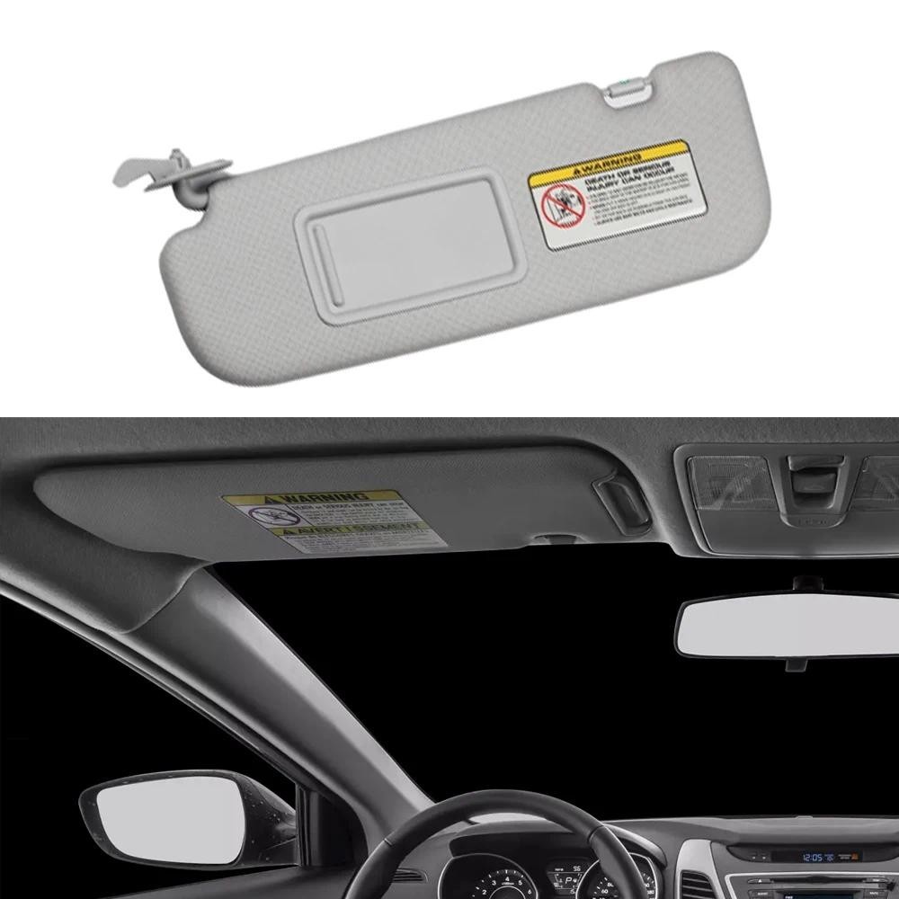 Viseira Solar Do Carro Com Espelho De Maquiagem Para Hyundai Elantra 2011 2012 2013 2014 2015 Bege Cinza 852103direção E