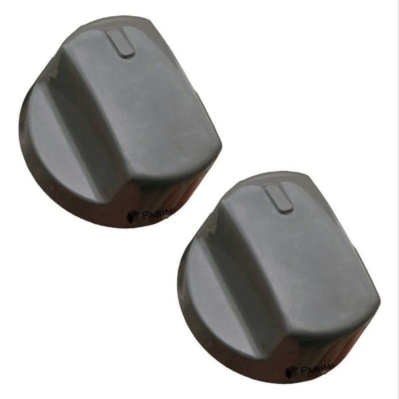 2 Botões Fogão Brastemp Clean Ative Beauty Cinza BOA61A Compatível Forno Envio Rápido