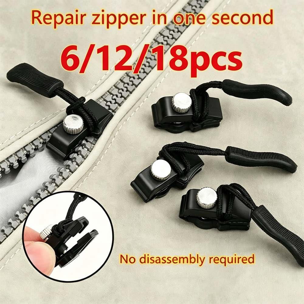 6/12/18 PCS Zipper Reparo Instantâneo Destacável Reparador De Zíper Artefato De Removível
