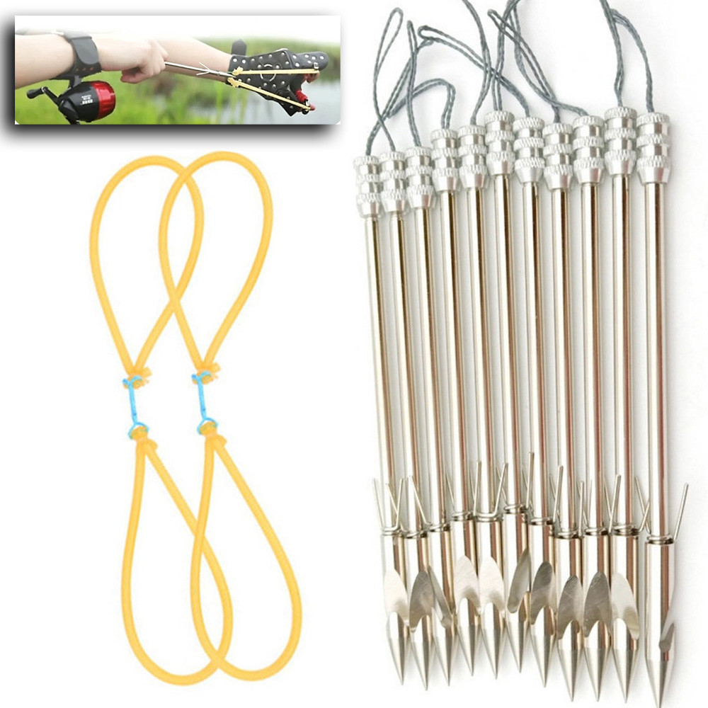 Seta De Estilingue P/ Pesca 10 Unidades Aço Inoxidável 14cm