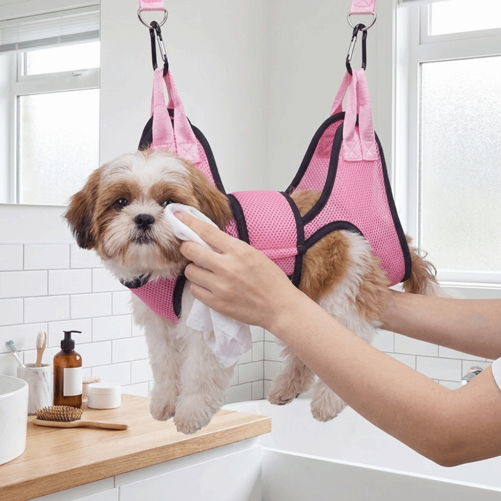 Rede Para Cuidados Com Cães , Ajustável Anti-Arranhões Aparar Unhas De Animais De Estimação , Estilingue De Contenção Ga