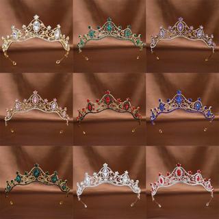 Tiara De Cristal, Coroa De Princesa Rainha Vintage Barroca , Acessórios Para Cabelo , Joias De Baile De Strass