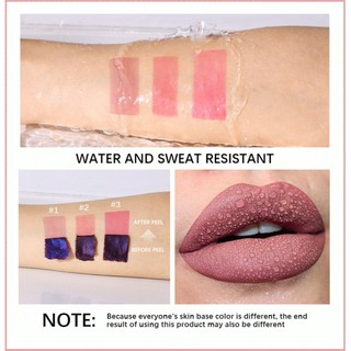 【Vivid Purple Tint】Purple Peel Off Lip Tint Lip Liner Pen/Purple Lip Stain/Waterproof Lip Color/Transfer Proof Makeup/Da